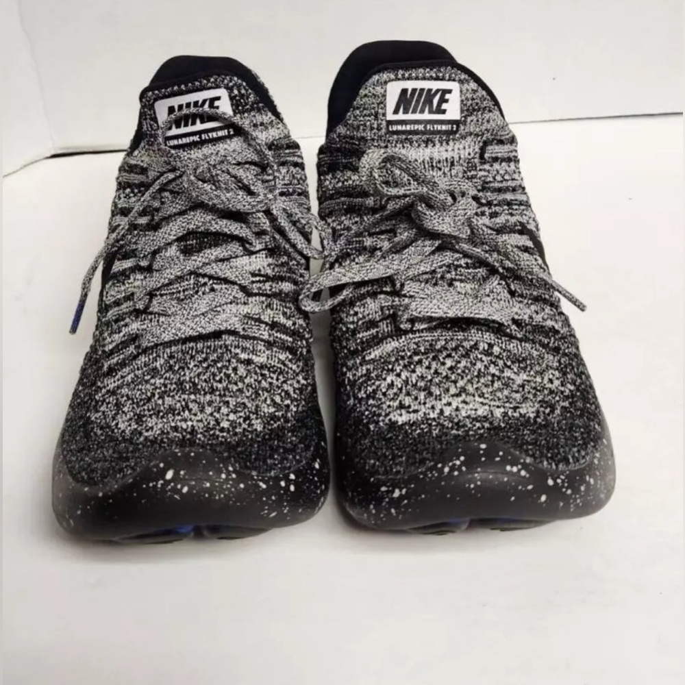 Nike Lunarepic  Flyknit 2 Women's Running Shoes Size 7.5 Black Gray 863780-041